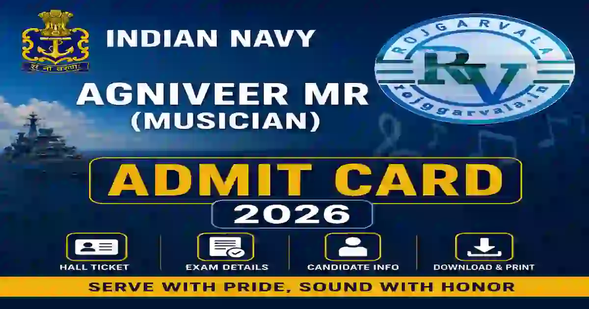 Indian Navy Agniveer MR Musician Admit Card 2026 Download