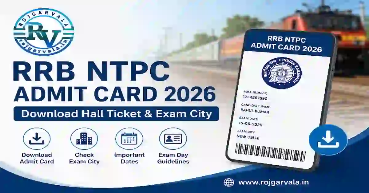 RRB NTPC 10+2 UG Admit Card 2026 – Download CBT-1 Hall Ticket